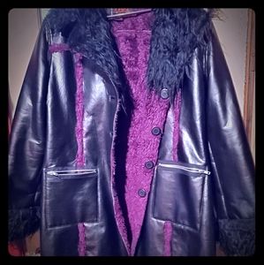 ☆SOLD☆   Vintage Tripp Nyc reversible vegan coat